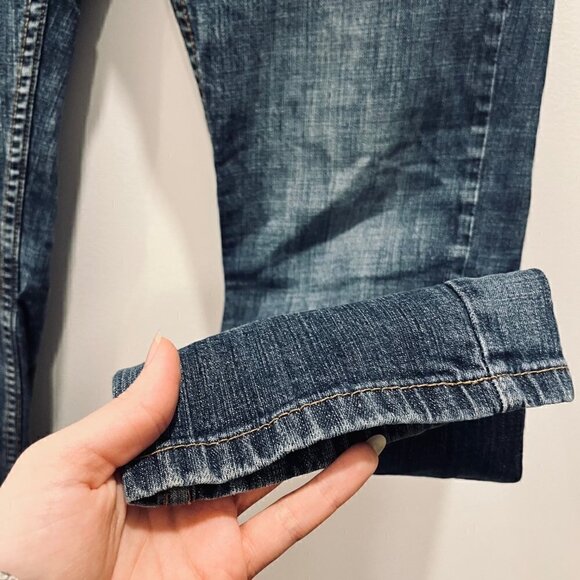 Levi's 541 Athletic Boyfriend Fit High Waist Medium Wash Straight Leg Ankle Crop - Picture 6 of 10